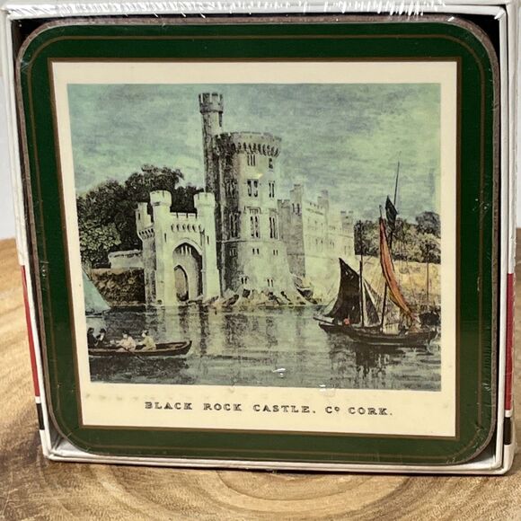 New Sealed Vintage Pimpernel Castles Of Ireland Cork Back Coasters - Picture 2 of 3